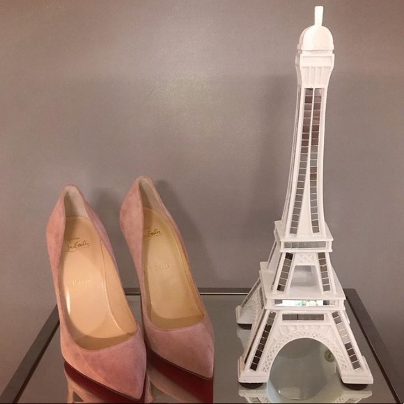 Christian Louboutin Shoes - Host Pick! 🥳 Christian Louboutin pink suede pigalle follies 100